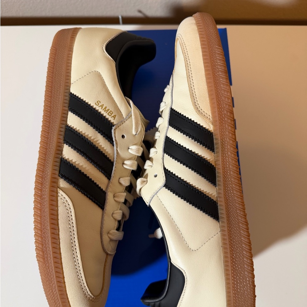 Adidas Samba OG Cream and Black Sneakers - Picture 9 of 9